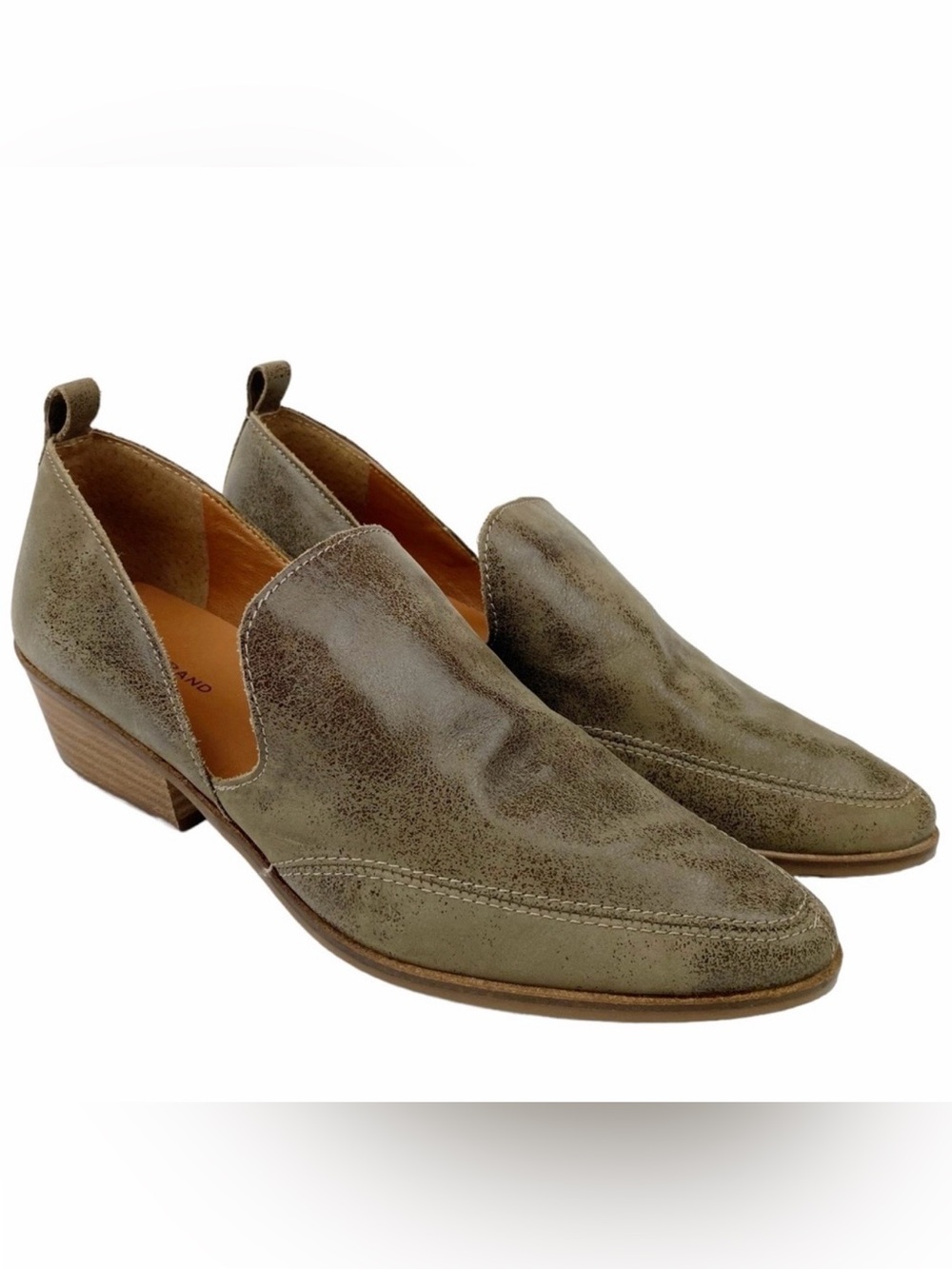 Lucky Brand LK Mahzan Shoes Leather Side Slit Pointed Toe Loafer Women’s Size 10